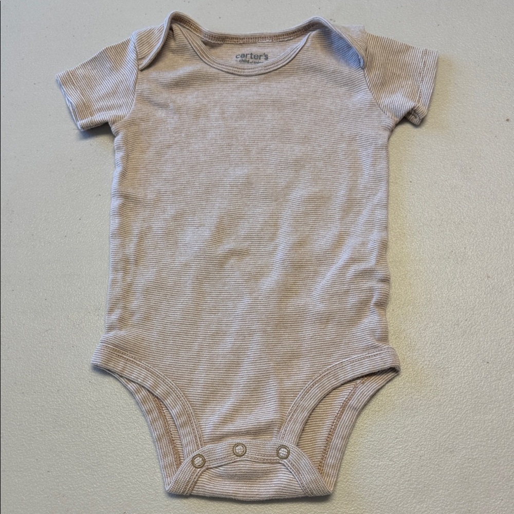 Carters Neutral Striped Bodysuit